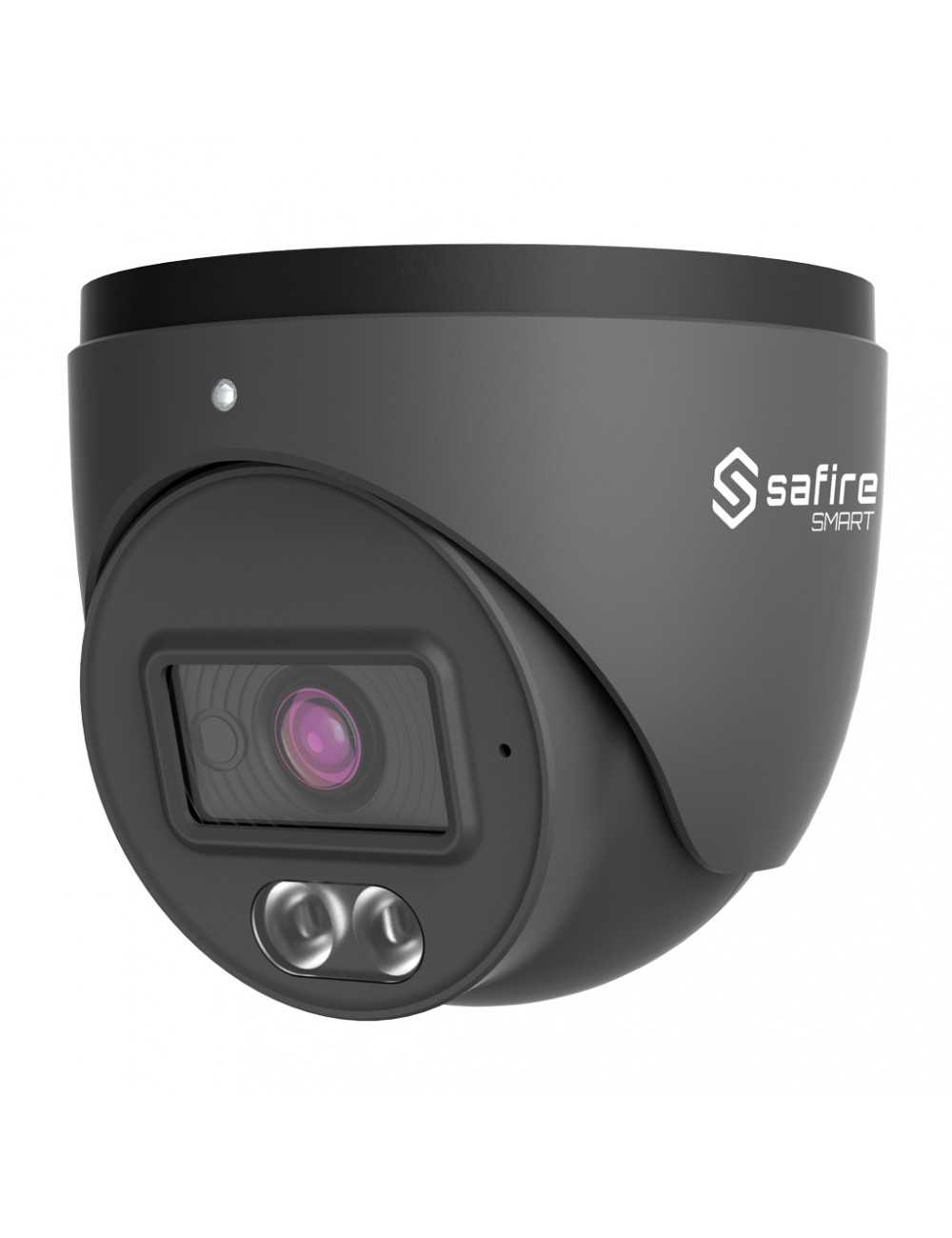 Safire Smart SF-IPT010A-2B1-DL-GREY - Caméra IP Turret avec Double Éclairage