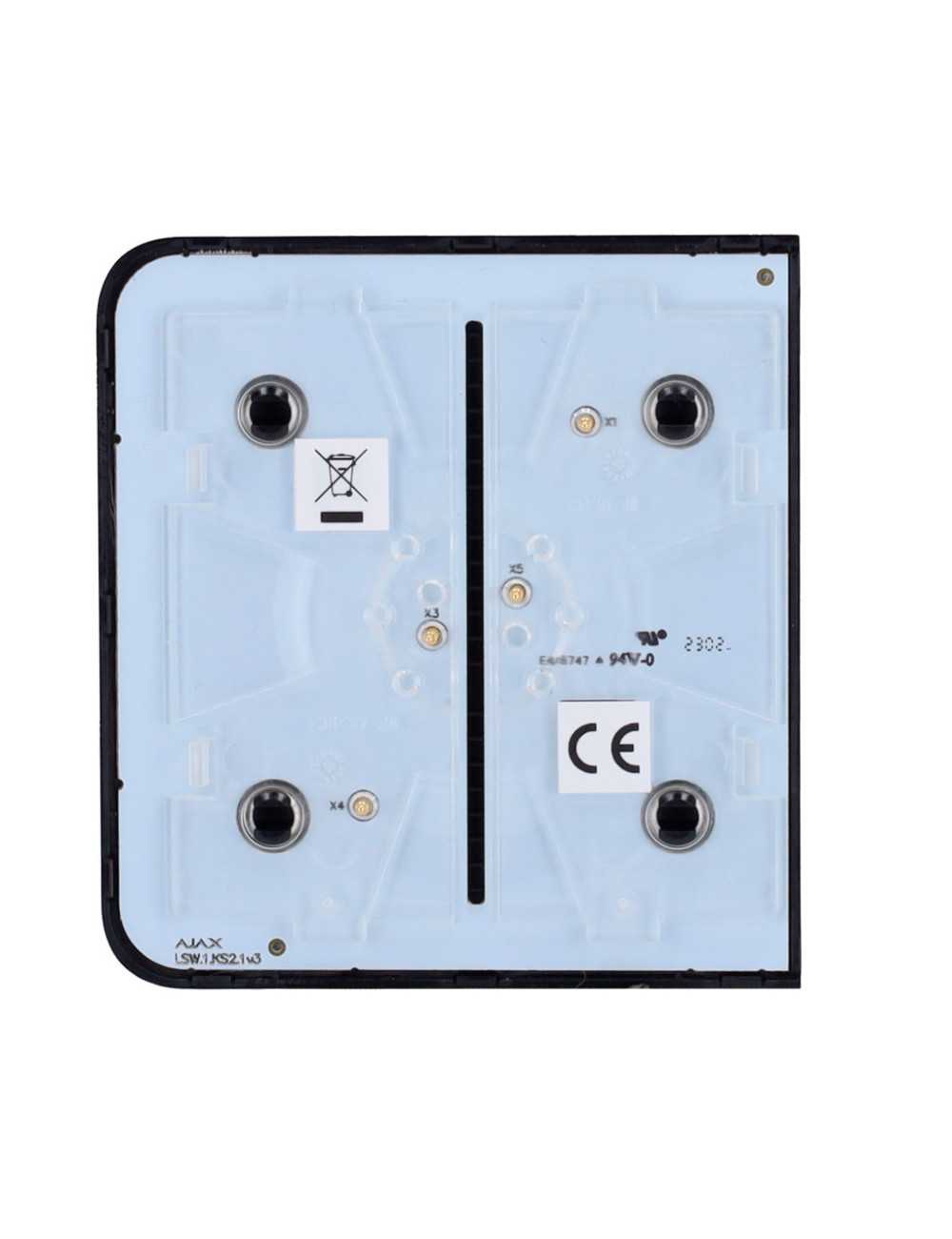Ajax SideButton 1-Gang / 2-Way - Panneau tactile latéral sans contact
