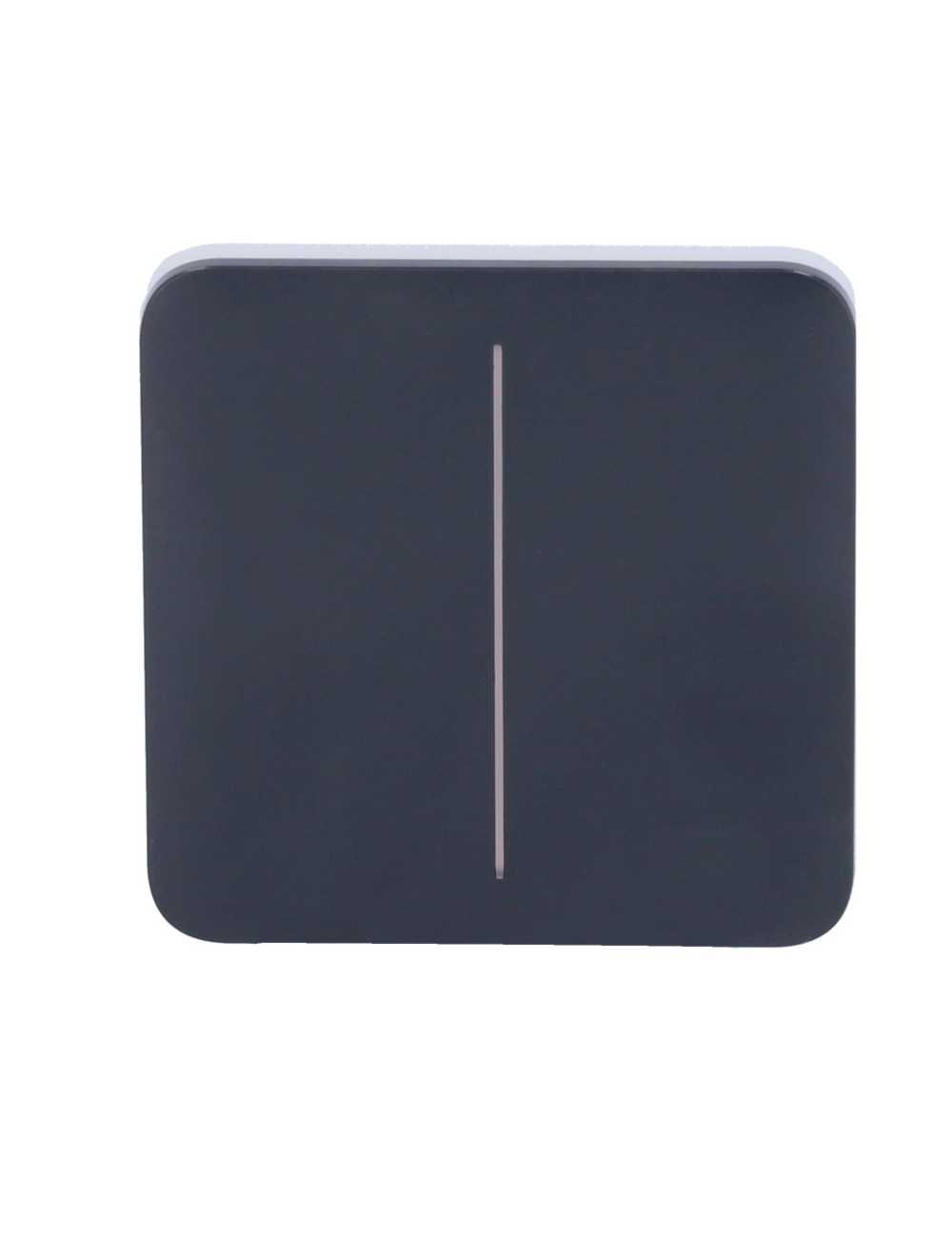 Ajax SoloButton 2-Gang - Panneau tactile sans contact pour interrupteur double