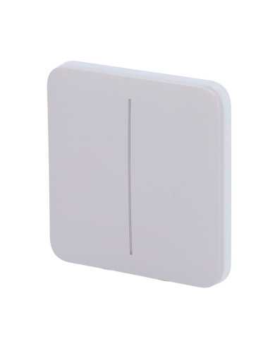 Ajax SoloButton 2-Gang - Panneau tactile sans contact pour interrupteur double