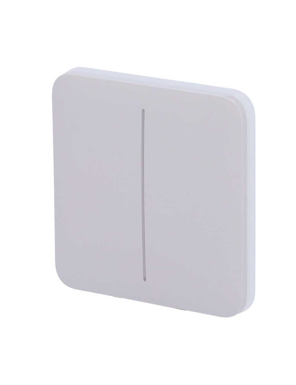 Ajax SoloButton 2-Gang - Panneau tactile sans contact pour interrupteur double
