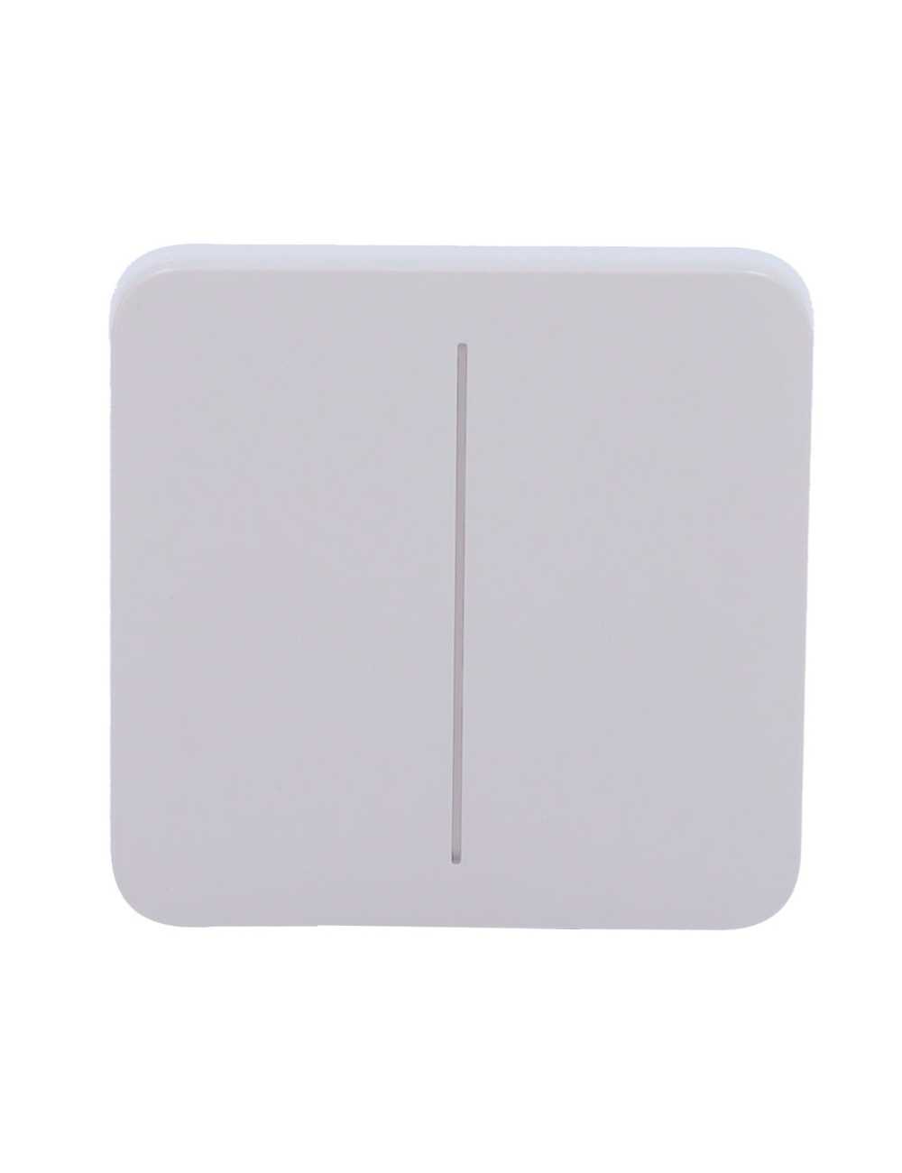 Ajax SoloButton 2-Gang - Panneau tactile sans contact pour interrupteur double