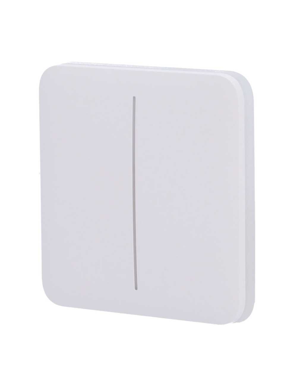 Ajax SoloButton 2-Gang - Panneau tactile sans contact pour interrupteur double
