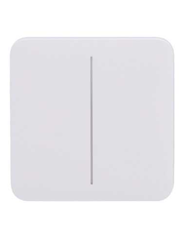 Ajax SoloButton 2-Gang - Panneau tactile sans contact pour interrupteur double