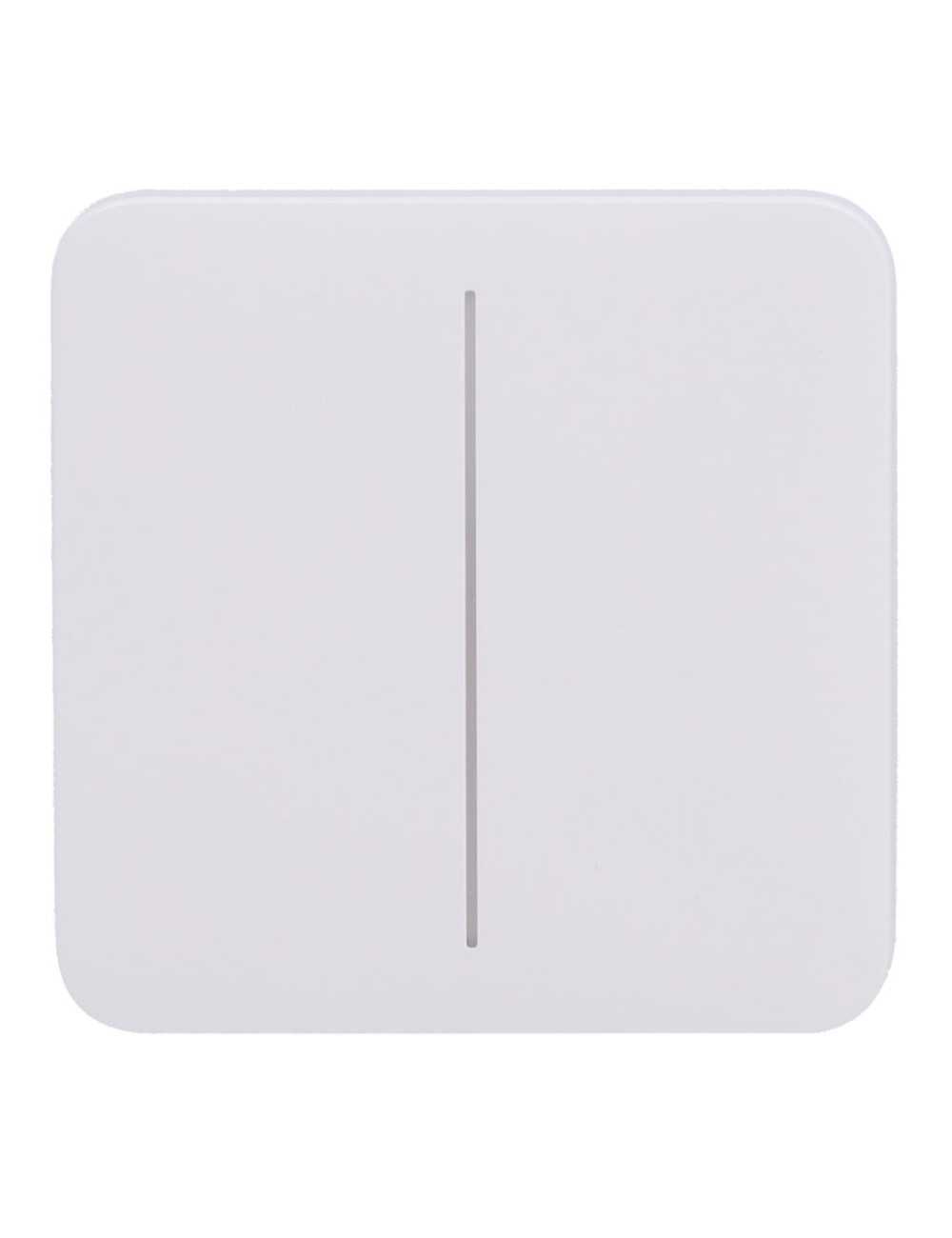 Ajax SoloButton 2-Gang - Panneau tactile sans contact pour interrupteur double