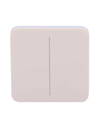 Ajax SoloButton 2-Gang - Panneau tactile sans contact pour interrupteur double