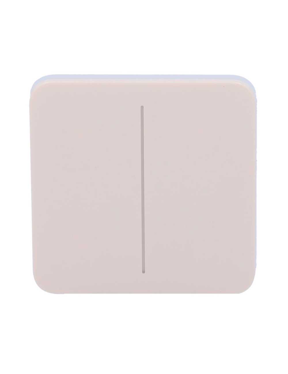 Ajax SoloButton 2-Gang - Panneau tactile sans contact pour interrupteur double