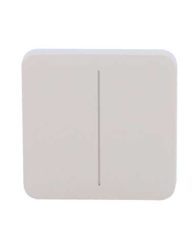 Ajax SoloButton 2-Gang - Panneau tactile sans contact pour interrupteur double