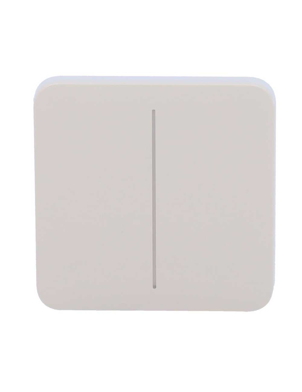 Ajax SoloButton 2-Gang - Panneau tactile sans contact pour interrupteur double