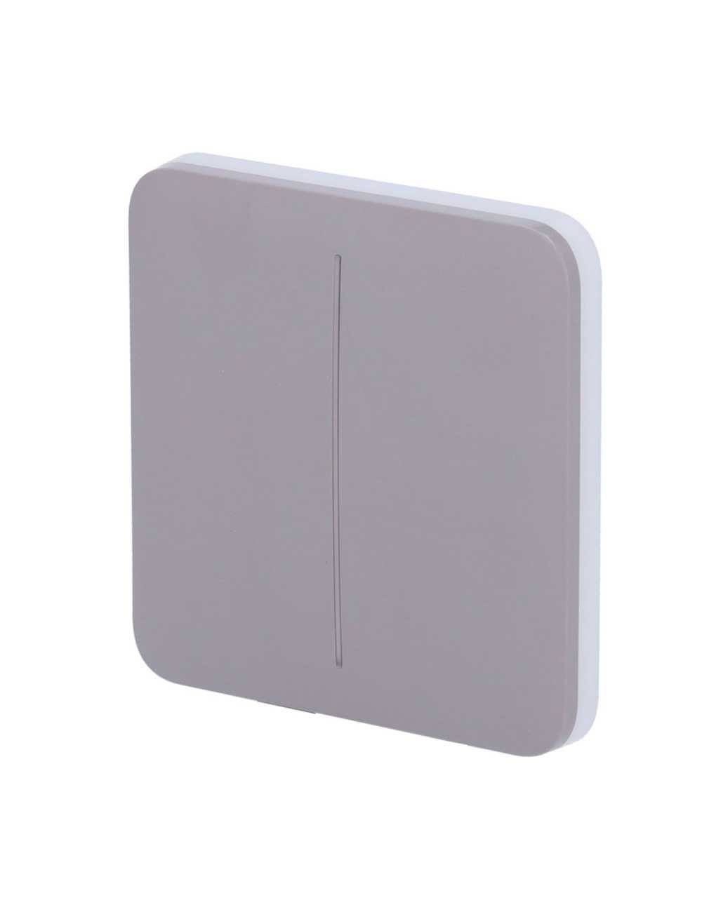 Ajax SoloButton 2-Gang - Panneau tactile sans contact pour interrupteur double