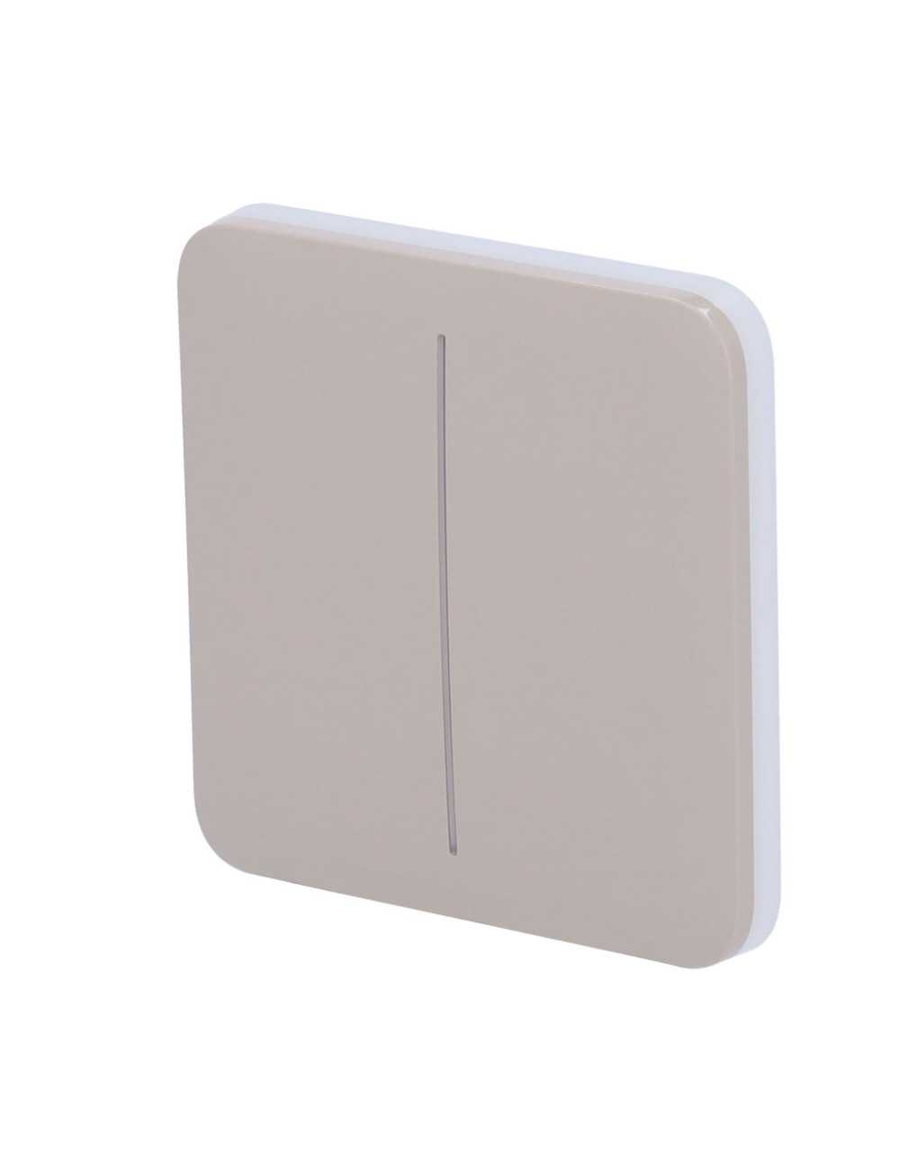 Ajax SoloButton 2-Gang - Panneau tactile sans contact pour interrupteur double