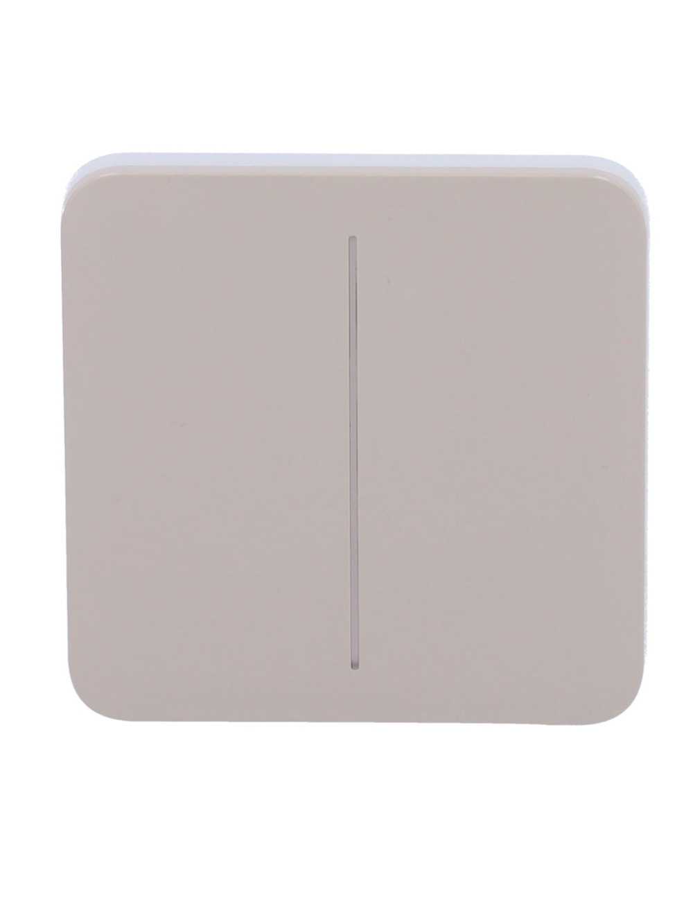 Ajax SoloButton 2-Gang - Panneau tactile sans contact pour interrupteur double