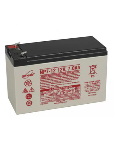 Genesis EnerSys NP7-12 - Batterie Plomb 12V 7Ah