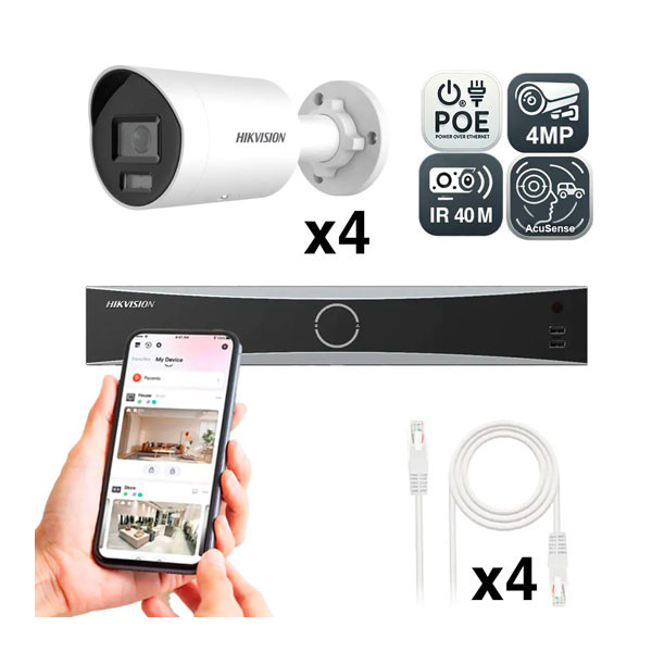 Kit vidéosurveillance IP PoE