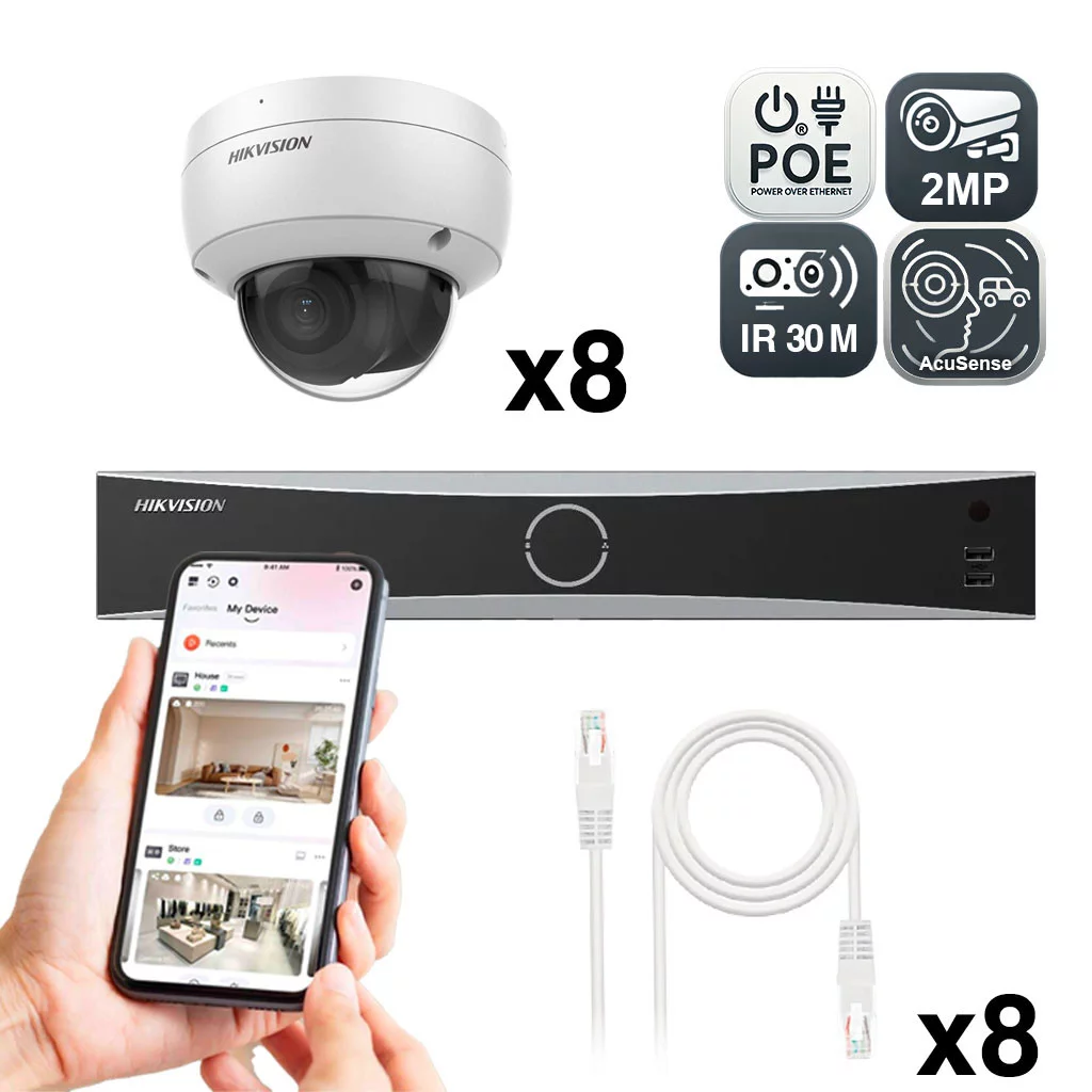 Vidéosurveillance IP PoE